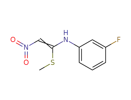 Benzenamine, 3-fluoro-N-[1-(methylthio)-2-nitroethenyl]-