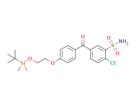 5-{4-[2-(tert-butyl-dimethyl-silanyloxy)-ethoxy]-benzoyl}-2-chloro-benzenesulfonamide