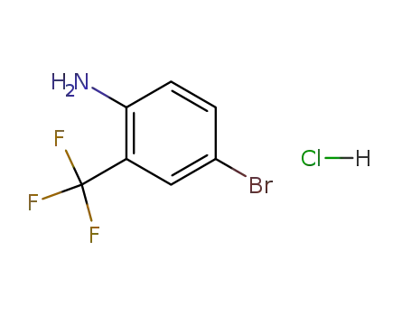 Molecular Structure of 80997-89-3 (4-BROMO-ALPHA,ALPHA,ALPHA-TRIFLUORO-O-TO LUIDINE HYDROCHLORIDE, 98)