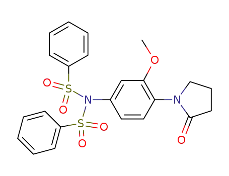 N-(3-methoxy-4-(2-oxopyrrolidin-1-yl)phenyl)-N-(phenylsulfonyl)benzenesufonamide