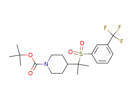 tert-butyl 4-(1-methyl-1-{[3-(trifluoromethyl)phenyl]sulfonyl}ethyl)piperidine-1-carboxylate