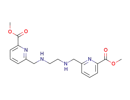 Molecular Structure of 761411-41-0 (dimethyl 6,6′-([ethane-1,2-diylbis{azanediyl}]bis[methylene])dipicolinate)