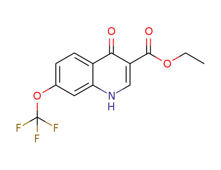 Molecular Structure of 53985-73-2 (4-Hydroxy-7-trifluoromethoxyquinoline-3-carboxylic acid ethyl ester)