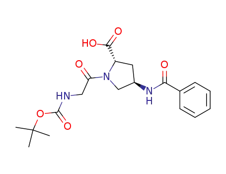 L-Proline, N-[(1,1-diMethylethoxy)carbonyl]glycyl-4-(benzoylaMino)-, (4R)-