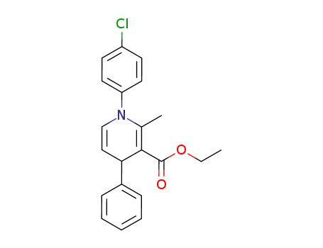 1-(4-chlorophenyl)-2-methyl-4-phenyl-1,4-dihydropyridine-3-carboxylic acid ethyl ester