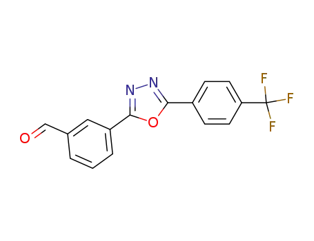 Molecular Structure of 480391-21-7 (3-[5-(4-trifluoromethylphenyl)-1,3,4-oxadiazol-2-yl]benzaldehyde)