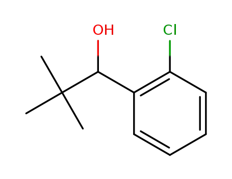 Molecular Structure of 6642-36-0 (1-(2-chlorophenyl)-2,2-dimethyl-propan-1-ol)