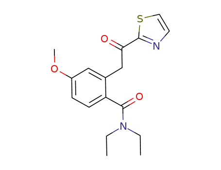 Benzamide, N,N-diethyl-4-methoxy-2-[2-oxo-2-(2-thiazolyl)ethyl]-