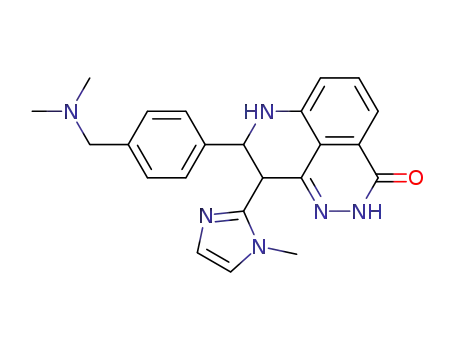 8-(4-((dimethylamino)methyl)phenyl)-9-(1-methyl-1H-imidazol-2-yl)-8,9-dihydro-2H-pyrido[4,3,2-de]phthalazin-3(7H)-one
