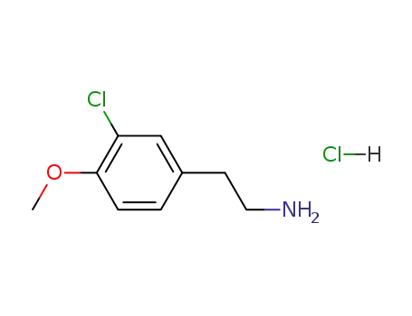 Molecular Structure of 7569-60-0 (3-CHLORO-4-METHOXYPHENETHYLAMINE HYDROC&)
