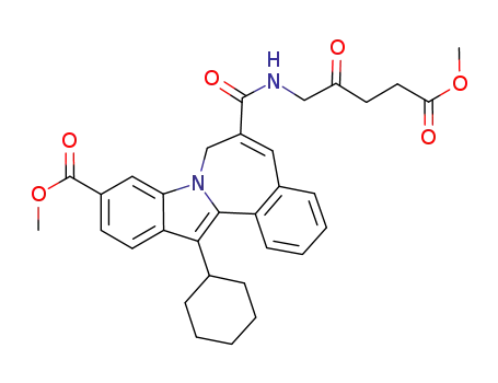 13-cyclohexyl-6-[(5-methoxy-2,5-dioxopentyl)amino]carbonyl-7H-indolo[2,1-a][2]benzazepine-10-carboxylic acid methyl ester