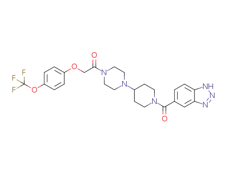 1-{4-[1-(1H-benzotriazole-5-carbonyl)-piperidin-4-yl]-piperazin-1-yl}-2-(4-trifluoromethoxy-phenoxy)-ethanone