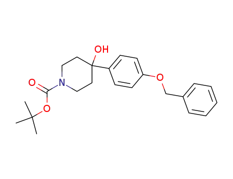1,1-dimethylethyl 4-hydroxy-4-{4-[(phenylmethyl)oxy]phenyl}-1-piperidinecarboxylate