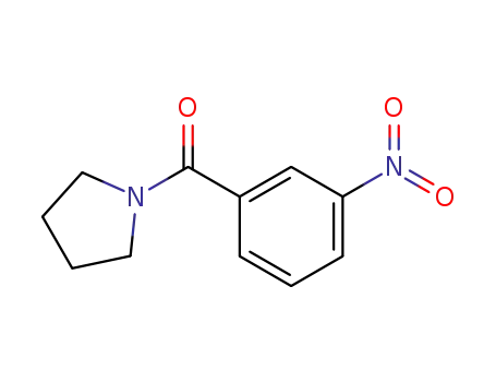 Molecular Structure of 160647-67-6 ((3-nitrophenyl)(pyrrolidin-1-yl)methanone)