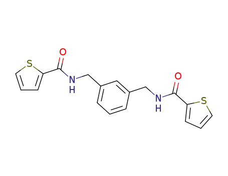 Molecular Structure of 331987-72-5 (N,N'-(1,3-Phenylenebis(methylene))bis(thiophene-2-carboxamide))