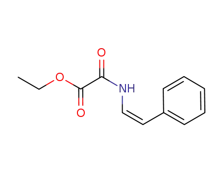 Molecular Structure of 1095320-58-3 (ethyl oxo{[(Z)-2-phenylvinyl]amino}acetate)