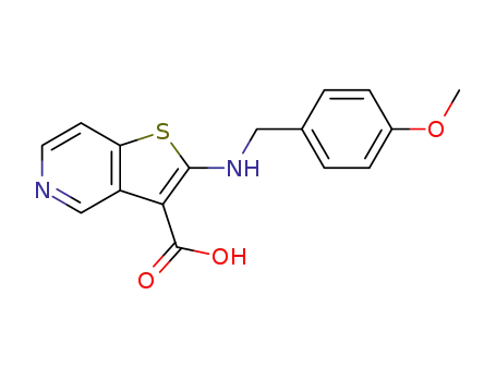 2-[(4-methoxybenzyl)amino]thieno[3,2-c]pyridine-3-carboxylic acid
