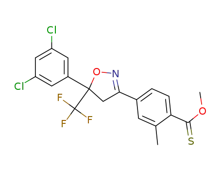 4-[5-(3,5-dichloro-phenyl)-5-trifluoromethyl-4,5-dihydro-isoxazol-3-yl]-2-methyl-thiobenzoic acid o-methyl ester