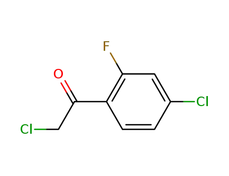 Molecular Structure of 299411-67-9 (Ethanone, 2-chloro-1-(4-chloro-2-fluorophenyl)- (9CI))