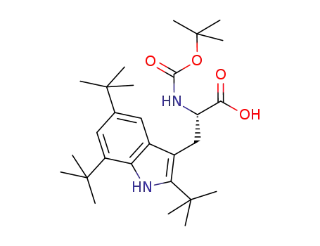 Molecular Structure of 78654-82-7 (Boc-L-2,5,7-tri-tert-butyl-tryptophan)