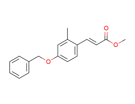 2-Propenoic acid, 3-[2-methyl-4-(phenylmethoxy)phenyl]-, methyl ester
