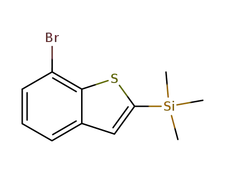 Molecular Structure of 324769-04-2 (7-bromo-2-trimethylsilyl-benzothiophene)