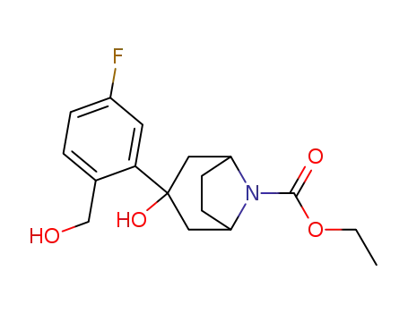 ethyl 3-[5-fluoro-2-(hydroxymethyl)phenyl]-3-hydroxy-8-azabicyclo[3.2.1]octane-8-carboxylate