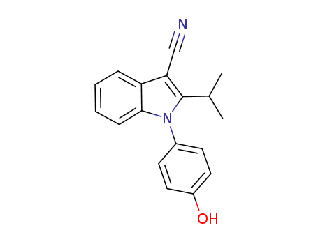 1-(4-hydroxyphenyl)-2-isopropyl-1H-indole-3-carbonitrile