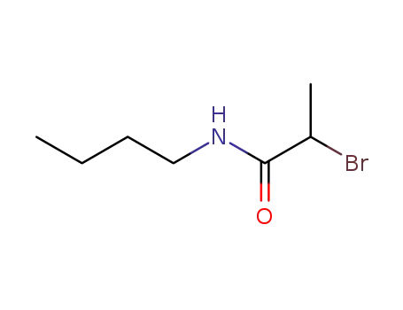 Molecular Structure of 94318-79-3 (Propanamide, 2-bromo-N-butyl-)