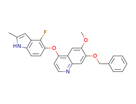 4-(4-fluoro-2-methyl-1H-indol-5-yloxy)-6-methoxy-7-benzyloxyquinoline CAS No.1210828-43-5