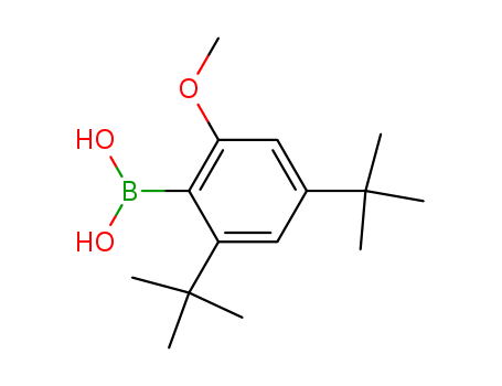 Molecular Structure of 175602-46-7 (Boronic acid, [2,4-bis(1,1-dimethylethyl)-6-methoxyphenyl]-)