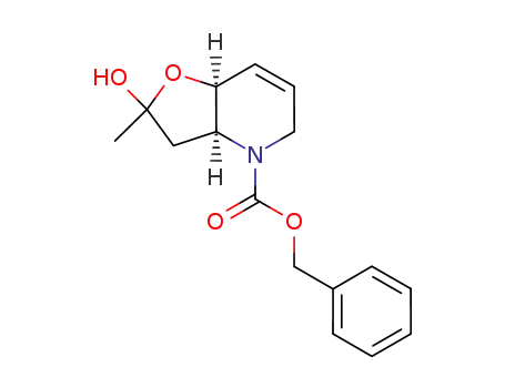 (+)-(3aS,7aS)-benzyl 2-hydroxy-2-methyl-3,3a,5,7a-tetrahydrofuro[3,2-b]pyridine-4(2H)-carboxylate