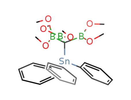 (C<sub>6</sub>H<sub>5</sub>)3SnC{B(OCH<sub>3</sub>)2}3