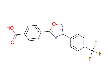 Molecular Structure of 480390-88-3 (4-[3-(4-trifluoroMethylphenyl)-1,2,4-oxadiazol-5-yl]benzoic acid)