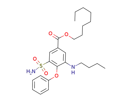 n-octyl 3-aminosulfonyl-5-N-butylamino-4-phenoxybenzoate
