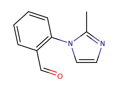Molecular Structure of 914348-86-0 (2-(2-METHYLIMIDAZOL-1-YL)BENZALDEHYDE)