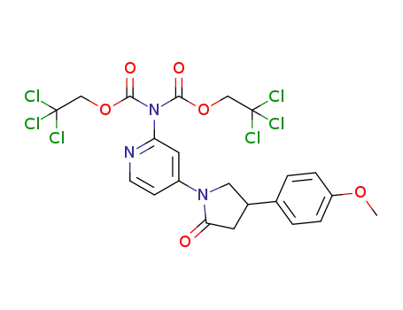 bis(2,2,2-trichloroethyl)(4-(4-(4-methoxyphenyl)-2-oxopyrrolidin-1-yl)pyridin-2-yl)imidodicarbonate