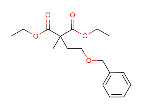 Molecular Structure of 172644-58-5 (diethyl 2-(2-(benzyloxy)ethyl)-2-methylmalonate)