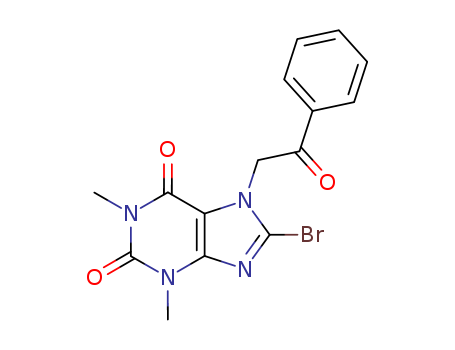 8-bromo-1,3-dimethyl-7-phenacyl-purine-2,6-dione cas  19977-29-8