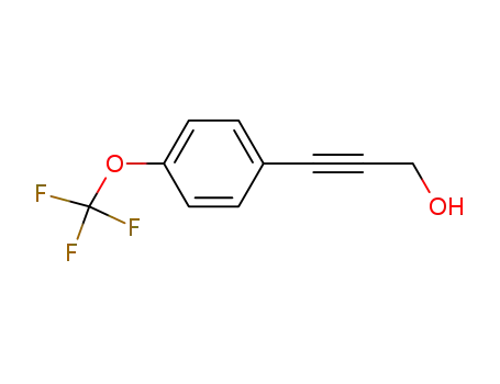 Molecular Structure of 893642-04-1 (3-(4-(trifluoromethoxy)phenyl)prop-2-yn-1-ol)