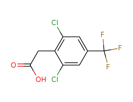 Molecular Structure of 132992-36-0 (2,6-DICHLORO-4-(TRIFLUOROMETHYL)PHENYLACETIC ACID)