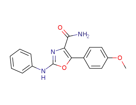 5-(4-methoxyphenyl)-2-(phenylamino)oxazole-4-carboxamide