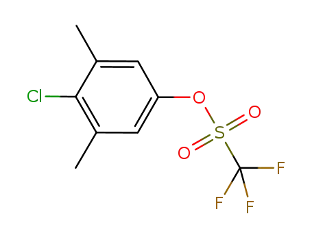 Molecular Structure of 1242759-17-6 (4-chloro-3,5-dimethylphenyl trifluoromethanesulfonate)
