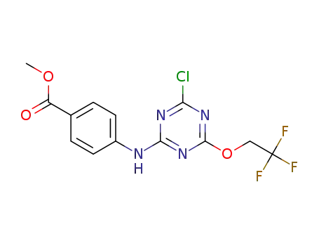 methyl 4-(4-chloro-6-(2,2,2-trifluoroethoxy)-1,3,5-triazin-2-ylamino)benzoate