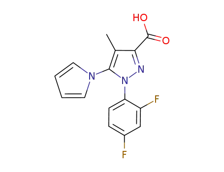 1-(2,4-difluorophenyl)-4-methyl-5-(1H-pyrrol-1-yl)-1H-pyrazole-3-carboxylic acid