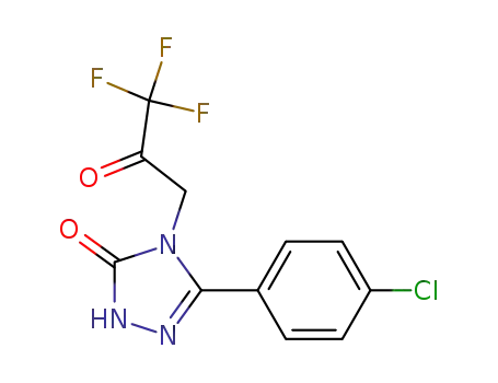 5-(4-chlorophenyl)-4-(3,3,3-trifluoro-2-oxopropyl)-2,4-dihydro-3H-1,2,4-triazol-3-one
