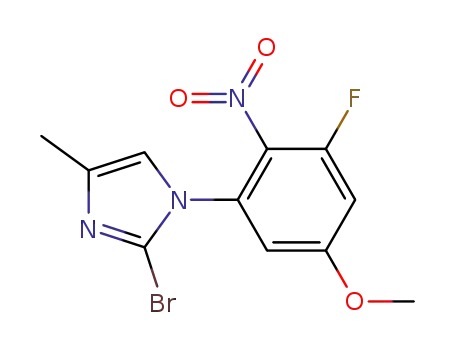 2-bromo-1-(3-fluoro-5-methoxy-2-nitrophenyl)-4-methyl-1H-imidazole