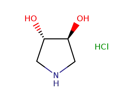 Molecular Structure of 276862-76-1 ((3S,4S)-Pyrrolidine-3,4-diol hydrochloride)