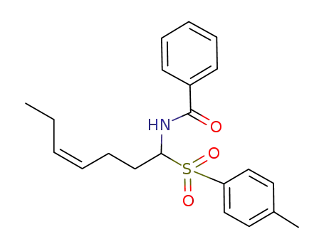 Molecular Structure of 1000681-66-2 ((Z)-N-(1-tosylhept-4-enyl)benzamide)