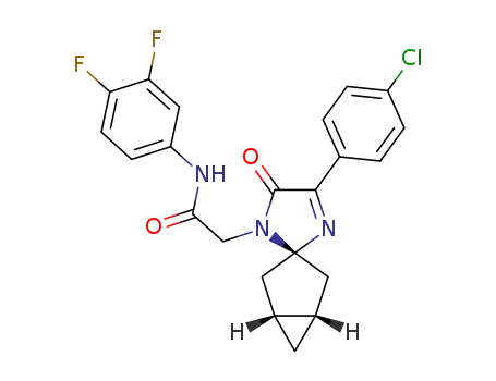 2-[(1R,3S,5S)-4'-(4-chlorophenyl)-5'-oxospiro[bicyclo[3.1.0]hexane-3,2'-imidazol]-1'(5'H)-yl]-N-(3,4-difluorophenyl)acetamide